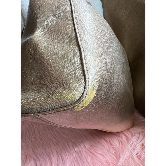 Gold Michael Kors Jet Set Tote - Picture 7 of 16